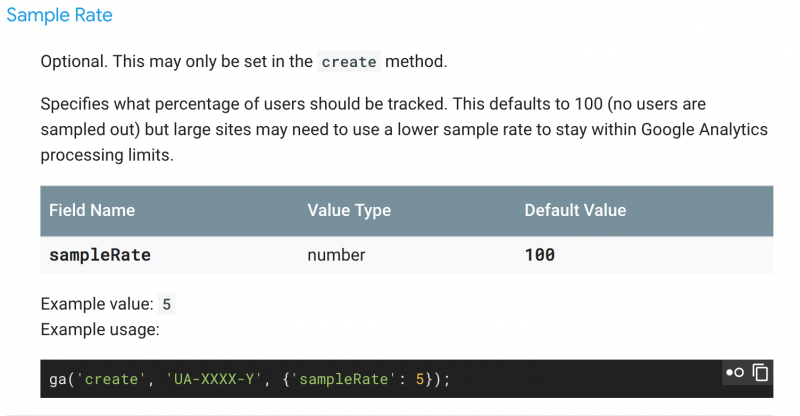 GA資料收集取樣